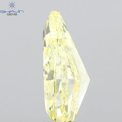 0.65 CT Pear Shape Natural Diamond Yellow Color SI1 Clarity (7.11 MM)