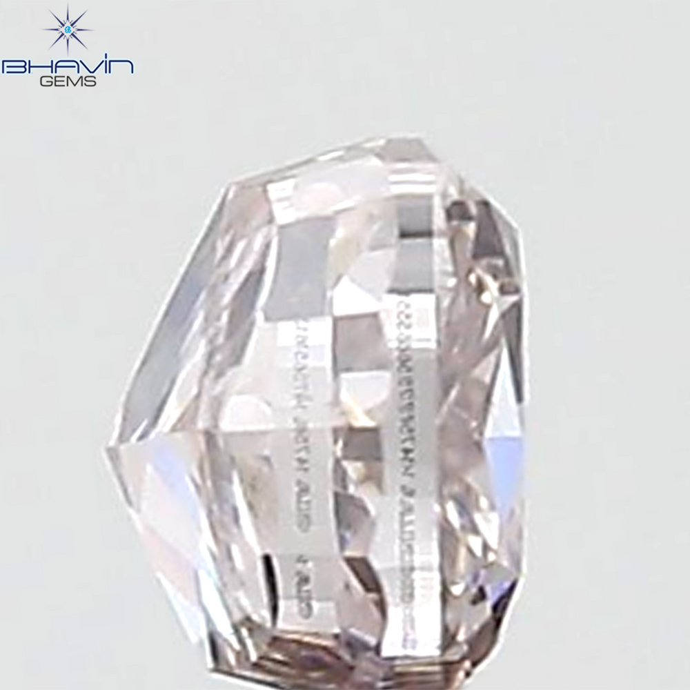 GIA Certified 0.30 CT Cushion Diamond Pink Brown Color Natural Loose Diamond SI2 Clarity (3.64 MM)