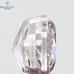 GIA Certified 0.30 CT Cushion Diamond Pink Brown Color Natural Loose Diamond SI2 Clarity (3.64 MM)