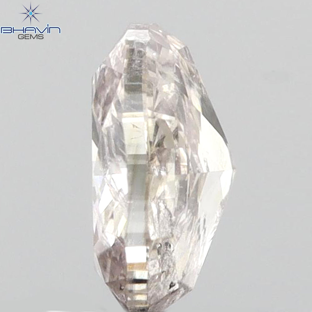 0.55 CT Oval Shape Natural Diamond Pink Color I2 Clarity (5.69 MM)