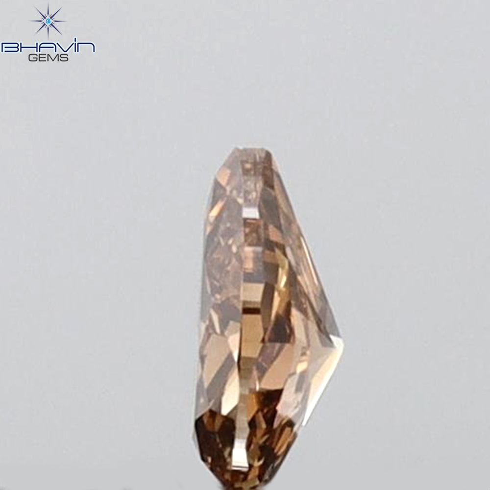 0.12 CT Pear Shape Natural Diamond Red Color VS2 Clarity (3.95 MM)