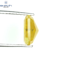 1.92 CT Radiant Shape Natural Diamond Yellow Color I3 Clarity (8.31 MM)