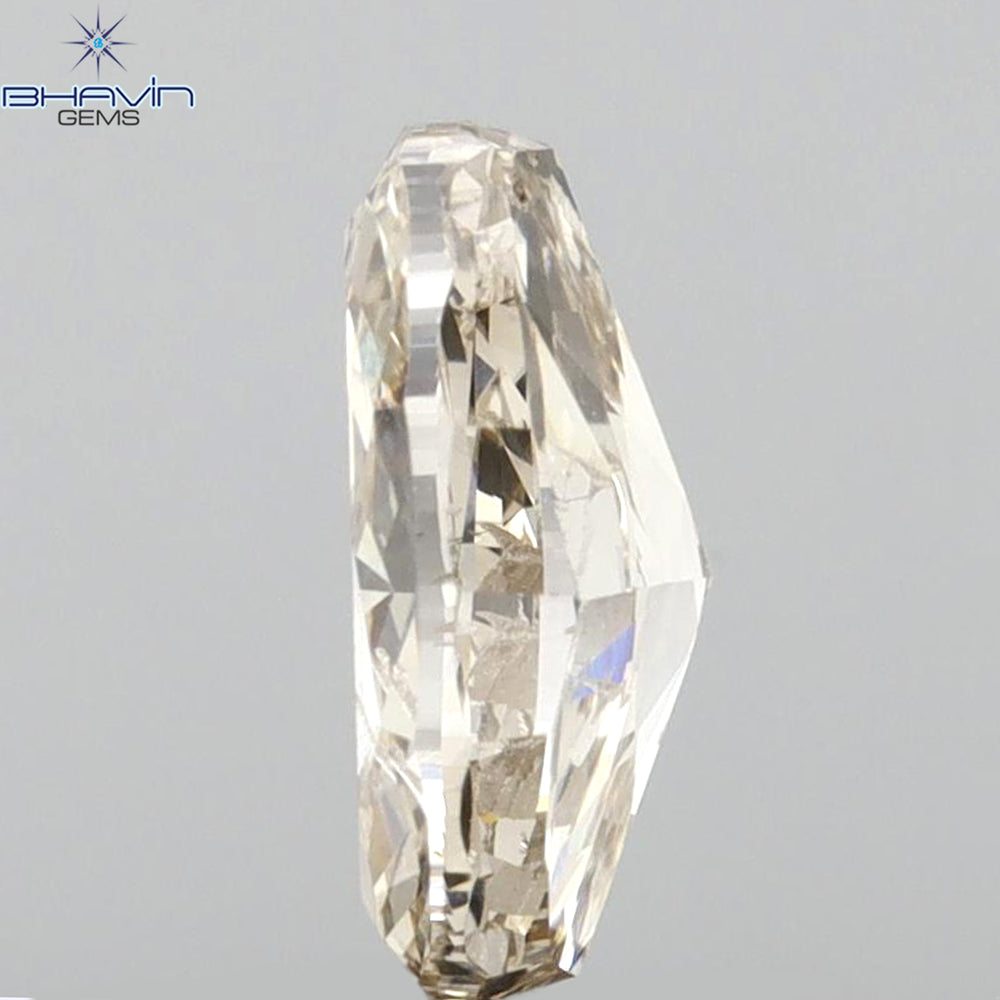 1.01 CT Oval Shape Natural Diamond Brown Color I1 Clarity (7.60 MM)