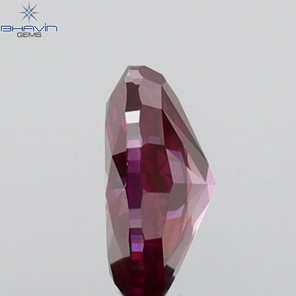 0.39 CT Oval Shape Natural Diamond Pink Color VS1 Clarity (5.24 MM)