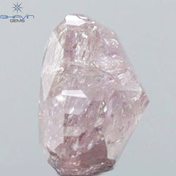 0.58 CT Heart Shape Natural Diamond Pink Color I3 Clarity (5.00 MM)