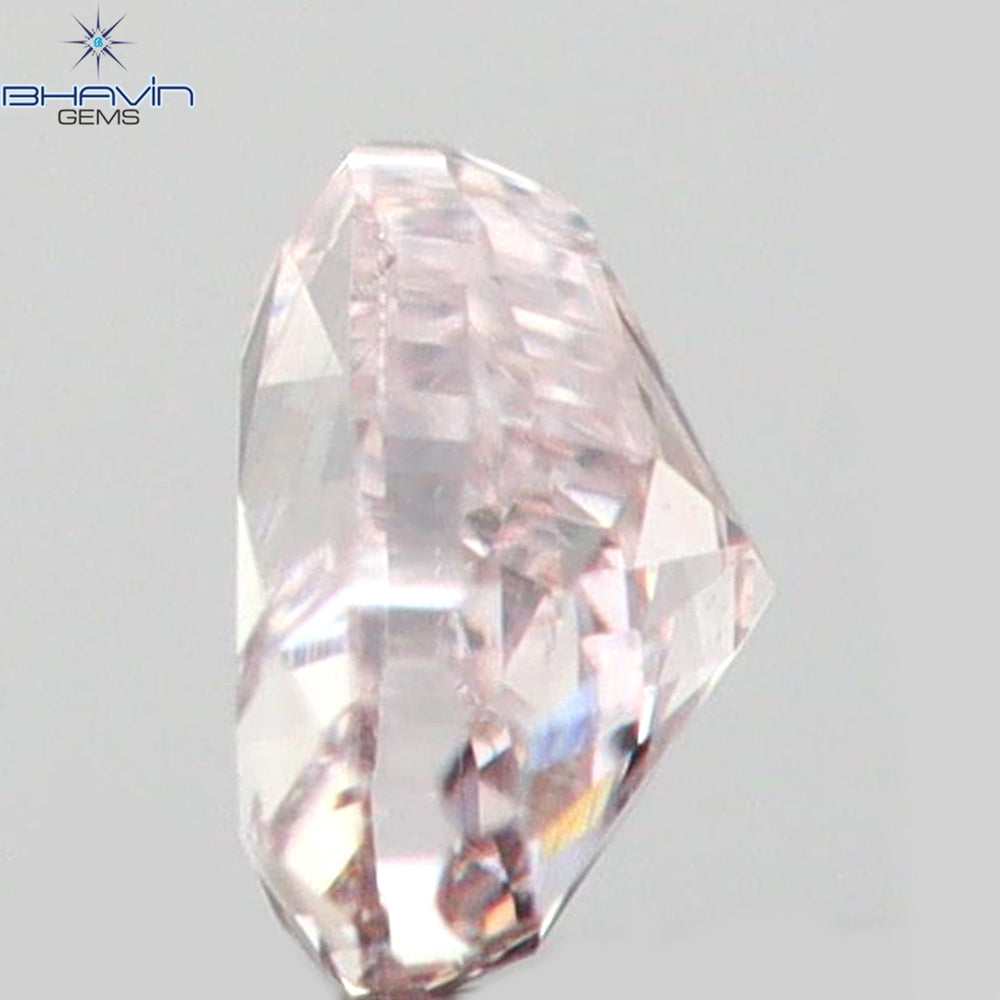 0.06 CT Heart Shape Natural Diamond Pink Color SI1 Clarity (2.55 MM)