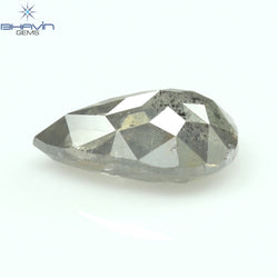 0.54 CT Pear Shape Natural Loose Diamond Gray (Salt And Pepper) Color I3 Clarity (6.38 MM)