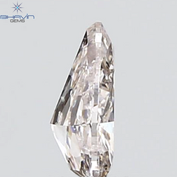 GIA Certified 0.46 CT Pear Diamond Pinkish Brown Color Natural Loose Diamond (6.54 MM)