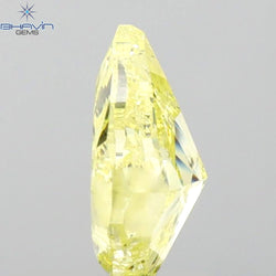 GIA Certified 1.10 CT Pear Natural Diamond Yellow Color I3 Clarity (8.27 MM)