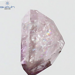 0.61 CT Radiant Diamond Pink Color Natural Loose Diamond I3 Clarity (4.66 MM)