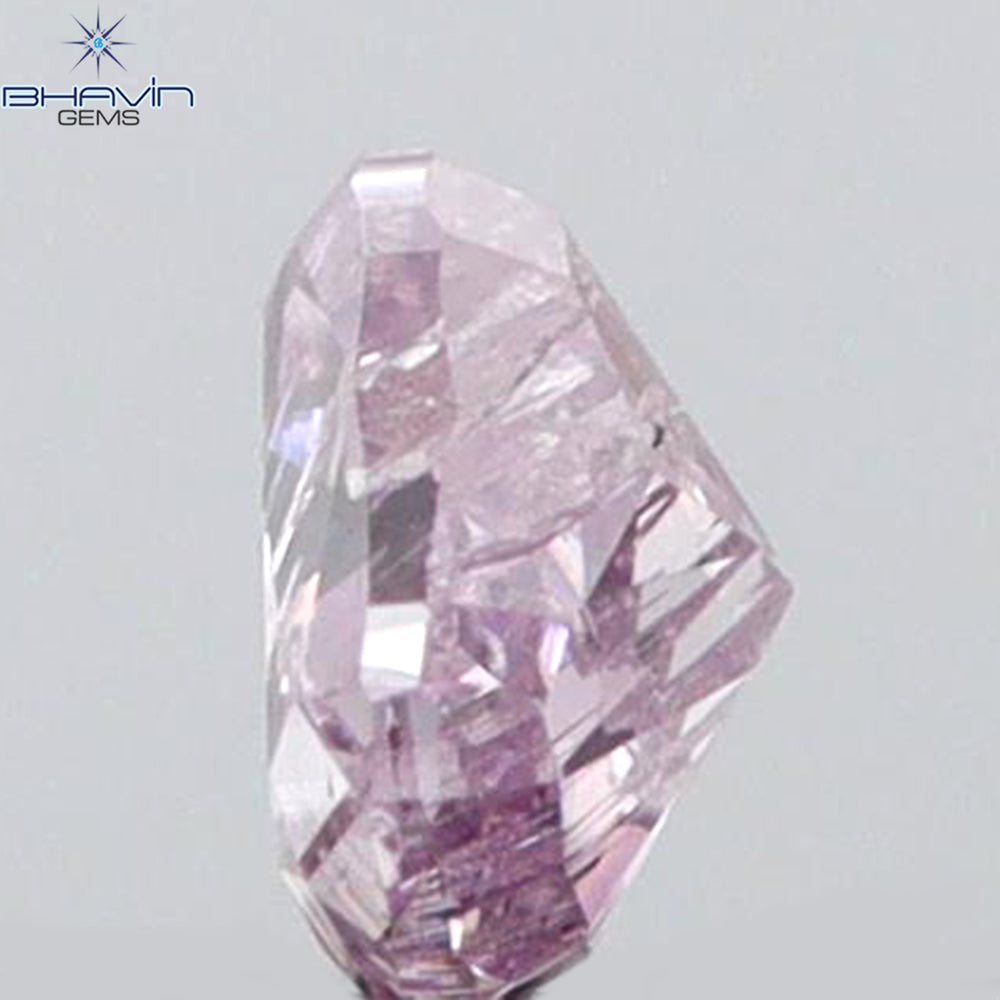 0.10 CT Heart Shape Natural Diamond Pink Color I1 Clarity (3.06 MM)