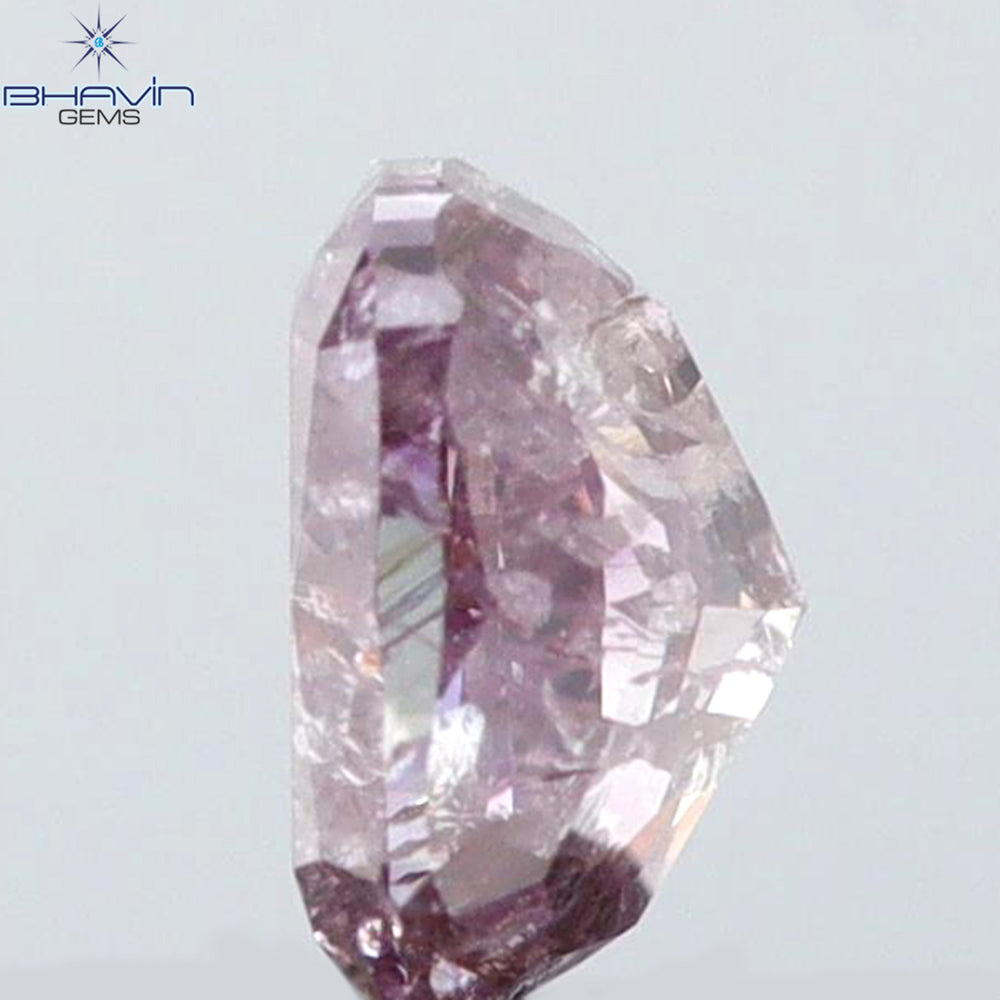 0.40 CT Cushion Shape Natural Diamond Pink Color I3 Clarity (4.37 MM)