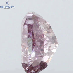 0.40 CT Cushion Shape Natural Diamond Pink Color I3 Clarity (4.37 MM)