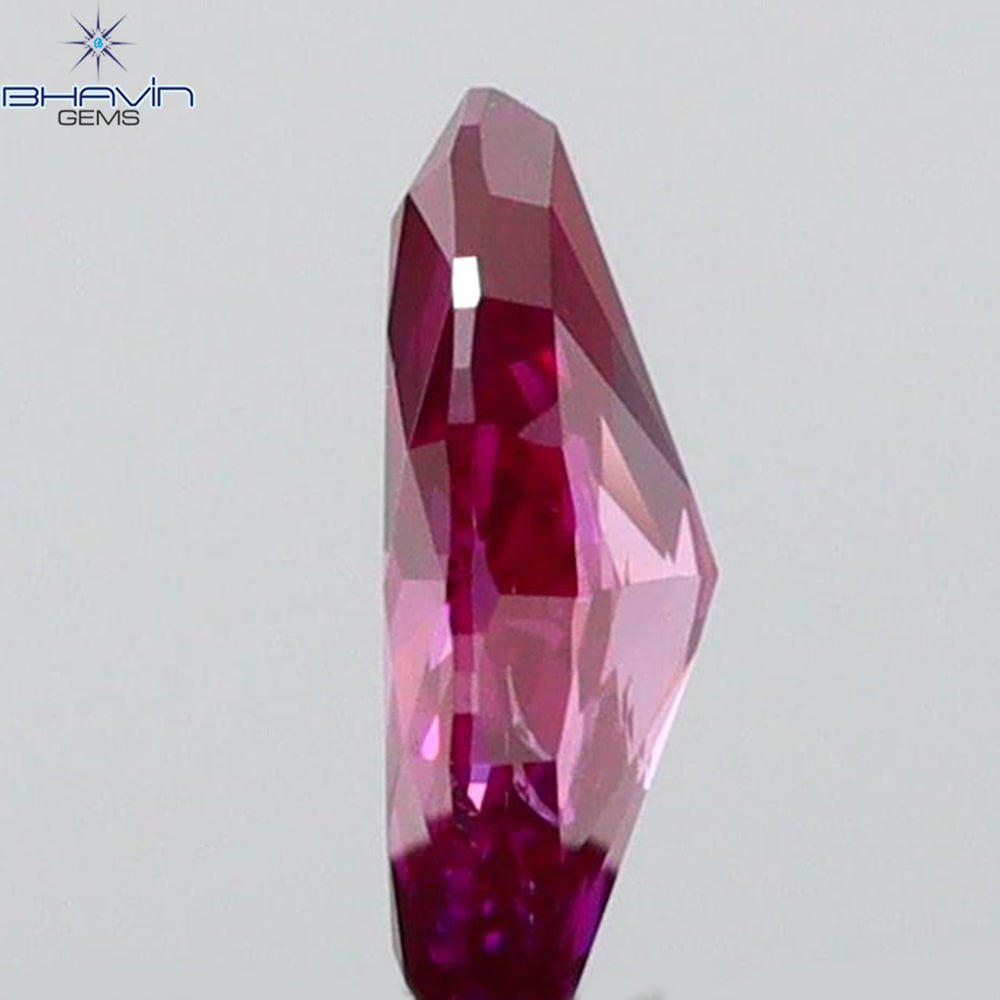 0.10 CT Marquise Shape Natural Diamond Pink Color VS1 Clarity (4.52 MM)