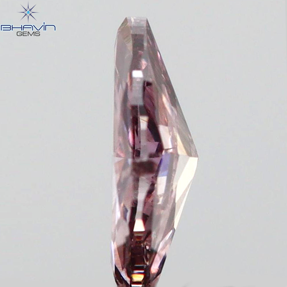 0.15 CT Marquise Shape Natural Loose Diamond Pink Color VS2 Clarity (5.31 MM)