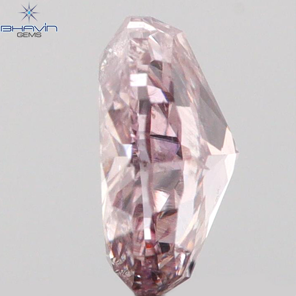 0.31 CT Oval Shape Natural Diamond Pink Color I1 Clarity (4.55 MM)