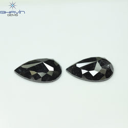 17.91 CT Pear Shape Natural Loose Diamond Salt And Pepper Color