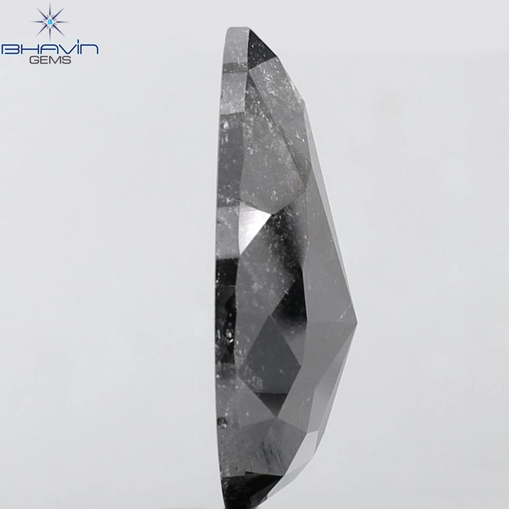 8.98 CT Pear Shape Natural Loose Diamond Salt And Pepper Color (18.30 MM)