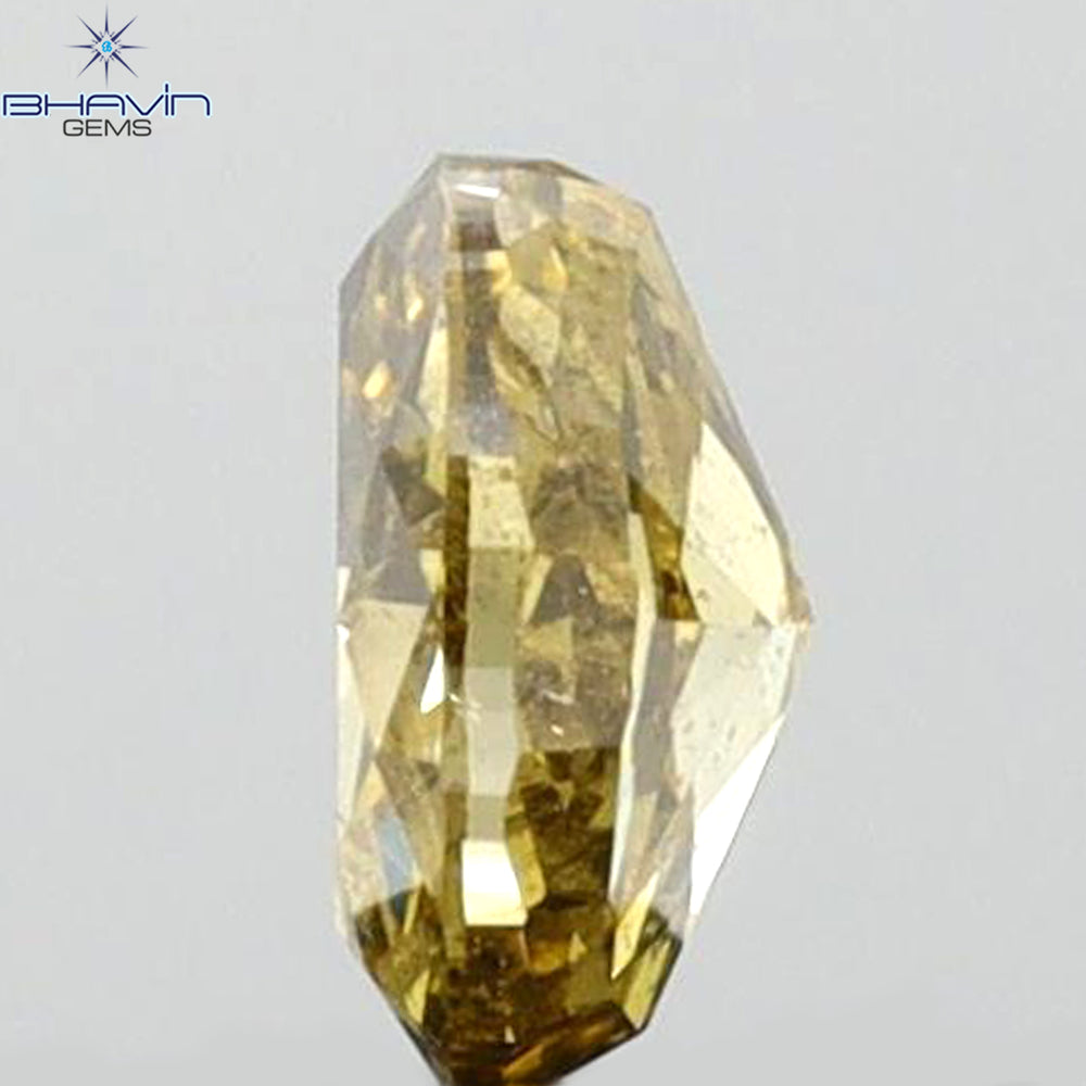 0.24 CT Oval Shape Natural Diamond Green (Chameleon) Color SI1 Clarity (4.20 MM)