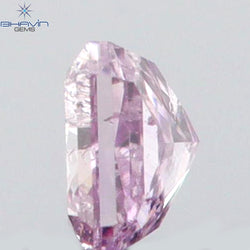 0.06 CT Radiant Shape Natural Diamond Pink Color I1 Clarity (2.33 MM)