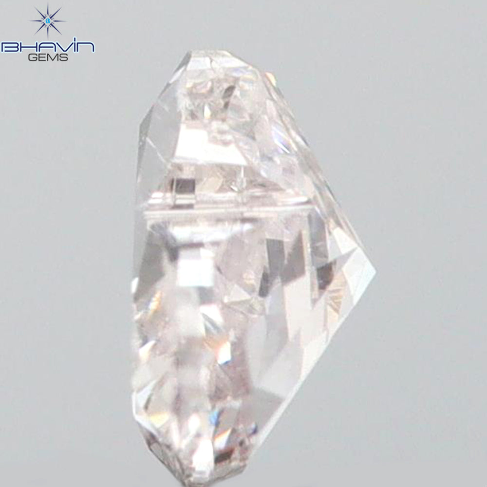 0.23 CT Heart Shape Natural Diamond Pink Color SI1 Clarity (3.98 MM)