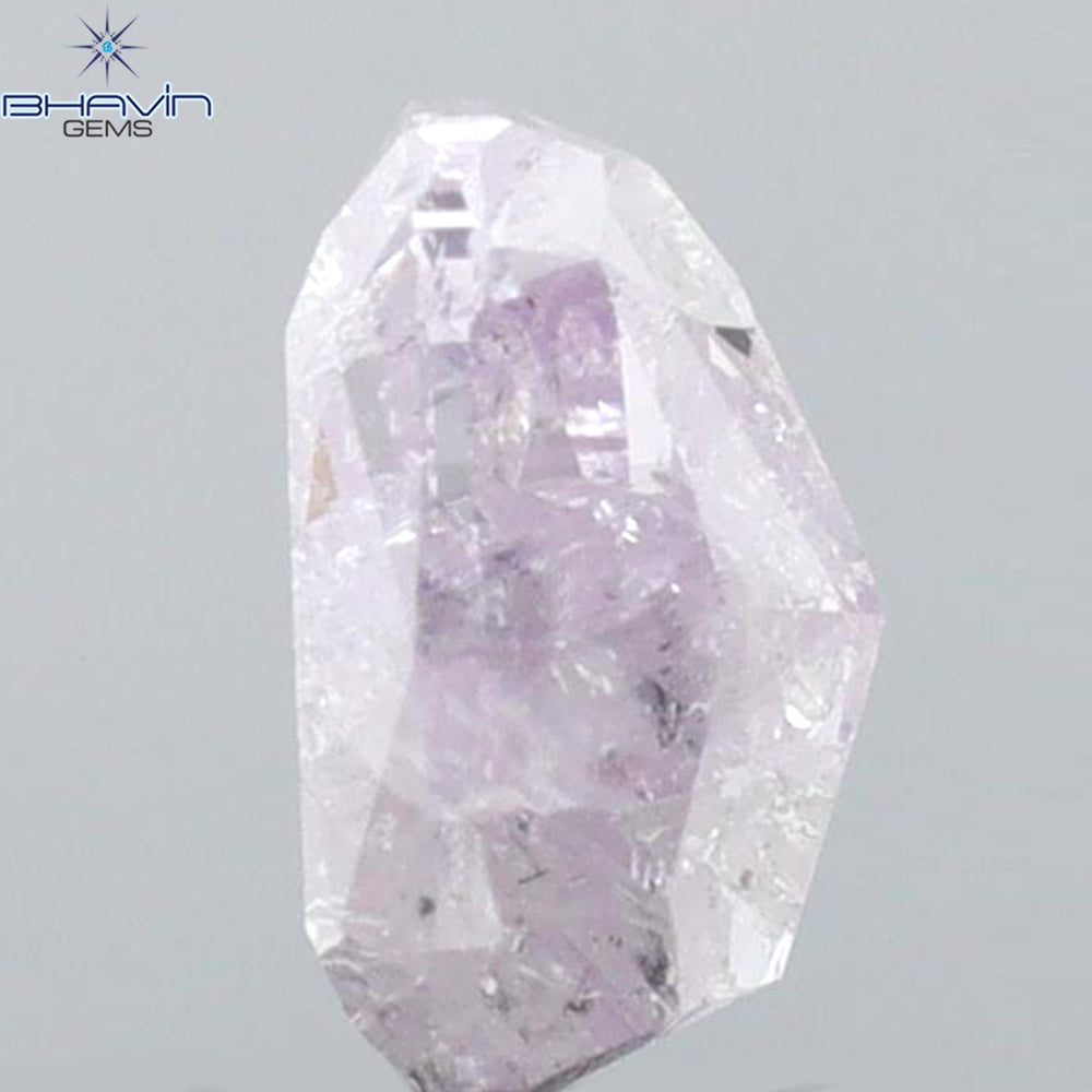 0.85 CT Cushion Shape Natural Loose Diamond Pink Color I3 Clarity (5.78 MM)