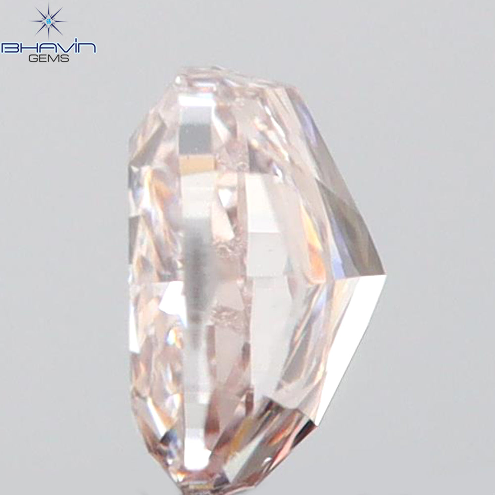 GIA Certified 0.30 CT Cushion Diamond Pink Brown Color Natural Loose Diamond I1 Clarity (3.85 MM)