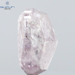 1.67 CT Cushion Shape Natural Loose Diamond Pink Color I3 Clarity (6.92 MM)