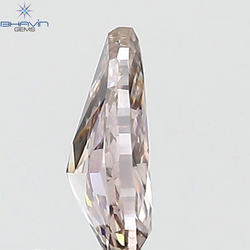 GIA Certified 0.40 CT Pear Diamond Pink Brown Color Natural Loose Diamond (6.36 MM)