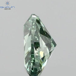 0.09 CT Heart Shape Enhance Green Color VS1 Clarity (2.55 MM)