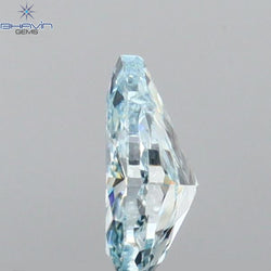 0.31 CT Pear Shape Natural Diamond Blue Color VS1 Clarity (5.40 MM)