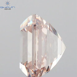 1.10 CT Emerald Diamond Brown Color Natural Diamond VS2 Clarity (5.47 MM)