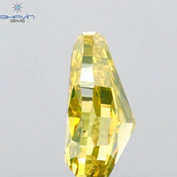 0.30 CT Pear Shape Natural Diamond Green Yellow Color VS1 Clarity (5.00 MM)