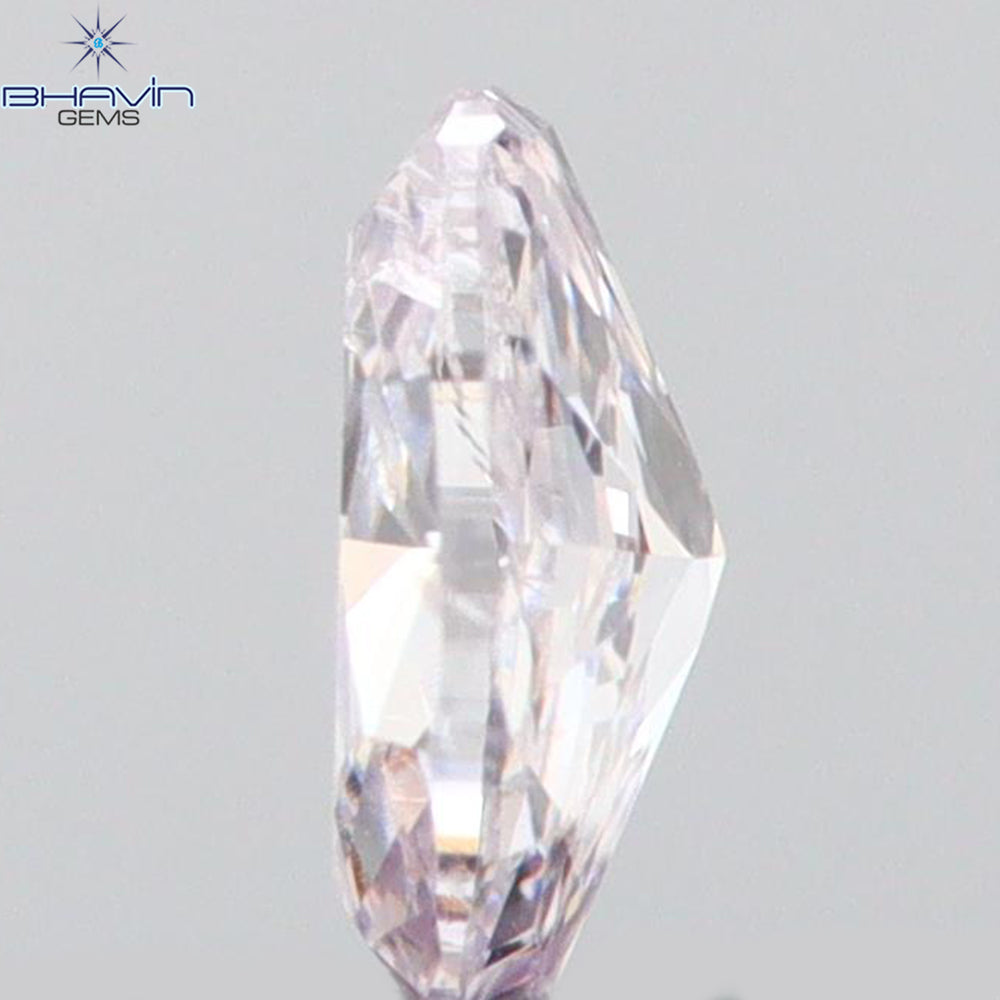 0.10 CT Oval Shape Natural Diamond Pink Color SI1 Clarity (3.65 MM)