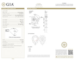 GIA Certified 0.50 CT Pear Diamond Pink Color Natural Loose Diamond (6.17 MM)