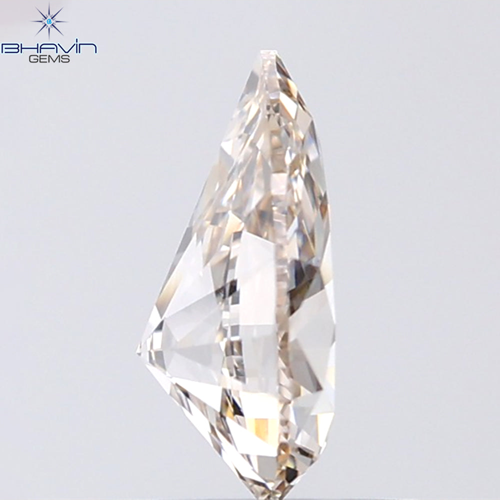 1.07 CT Pear Shape Natural Diamond Brown Color VVS1 Clarity (8.74 MM)