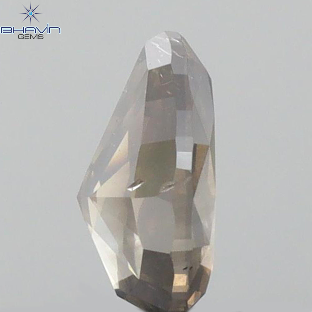 0.58 CT Pear Shape Natural Diamond Grey Color SI2 Clarity (6.36 MM)