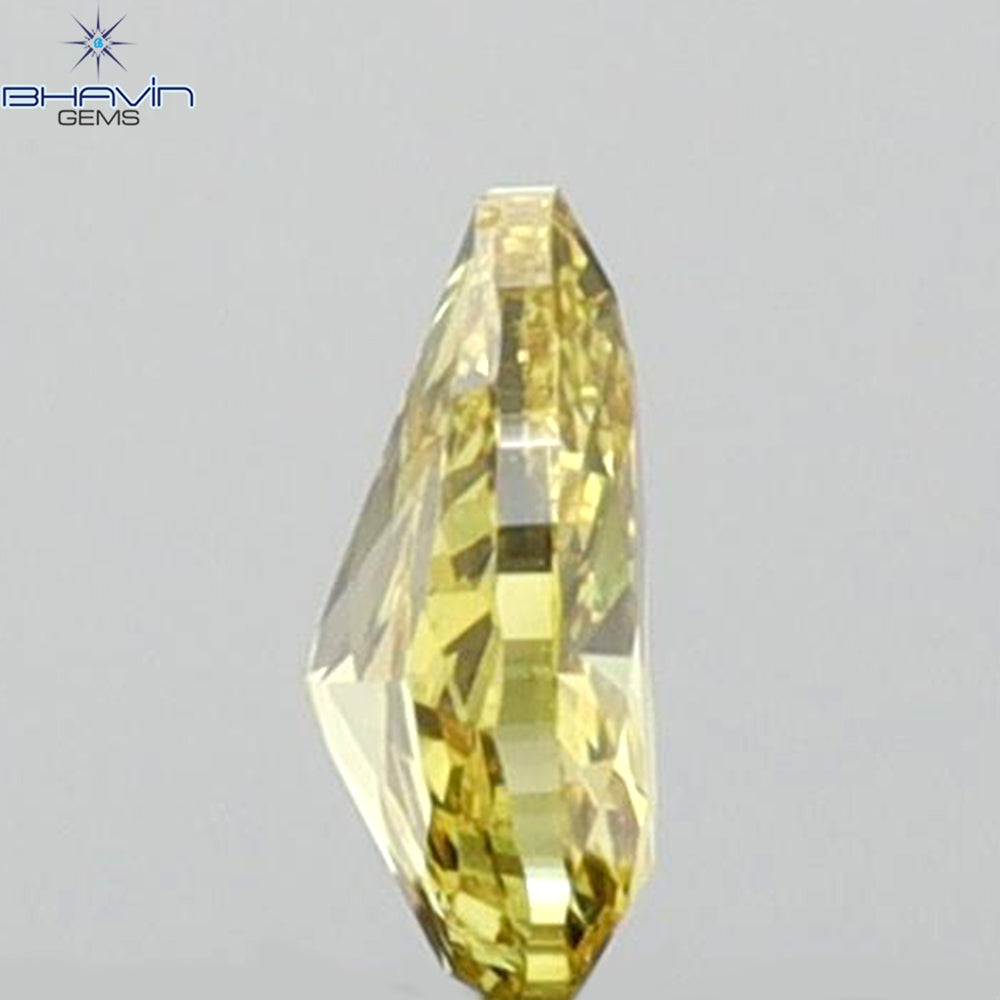 0.14 CT Pear Shape Natural Diamond Yellow Color VS1 Clarity (4.13 MM)