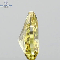 0.14 CT Pear Shape Natural Diamond Yellow Color VS1 Clarity (4.13 MM)