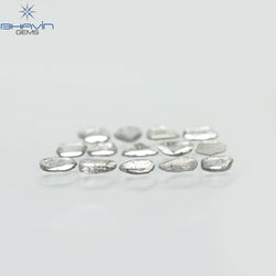 1.96 CT/14 Pcs Slice Shape Natural Diamond Salt And Pepper Color I3 Clarity (5.92 MM)