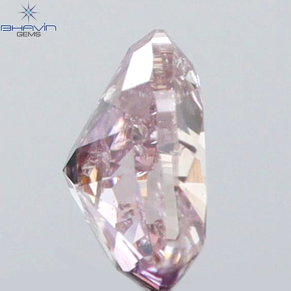 0.14 CT Heart Shape Natural Diamond Pink Color SI2 Clarity (3.41 MM)