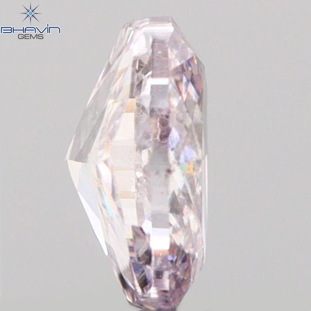 0.27 CT Oval Shape Natural Diamond Pink Color I1 Clarity (4.54 MM)