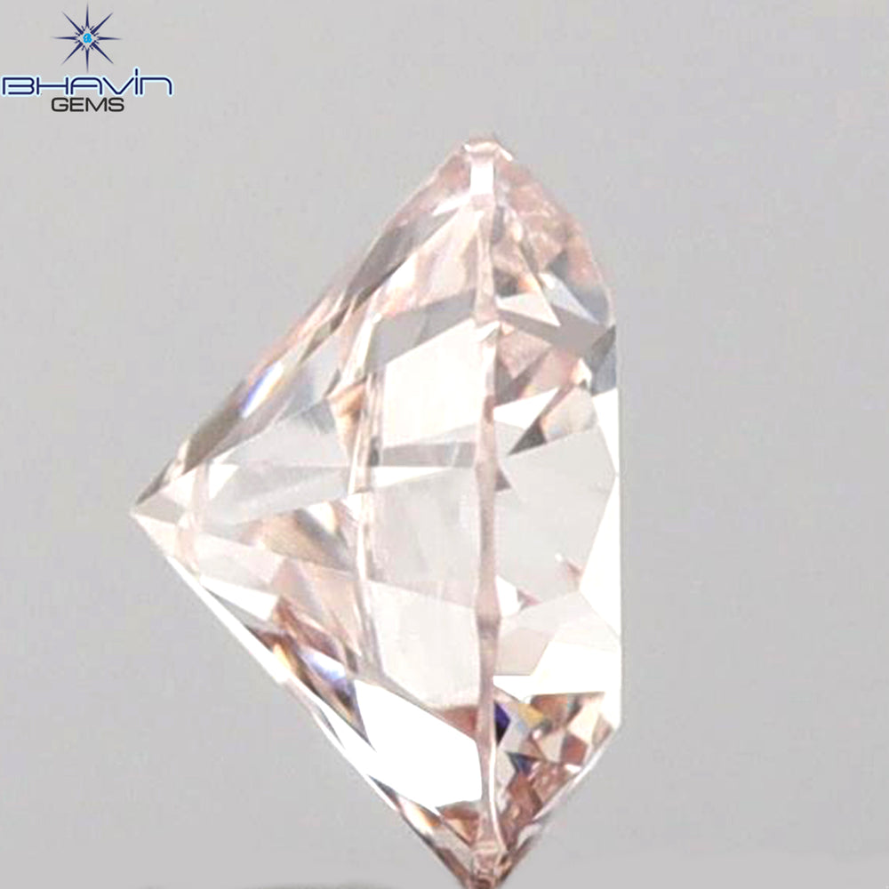 0.26 CT Round Shape Natural Diamond Pink Color VS1 Clarity (4.10 MM)
