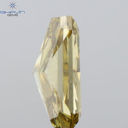 1.00 CT Radiant Shape Natural Diamond Green Yellow (Chameleon) Color SI1 Clarity (7.10 MM)