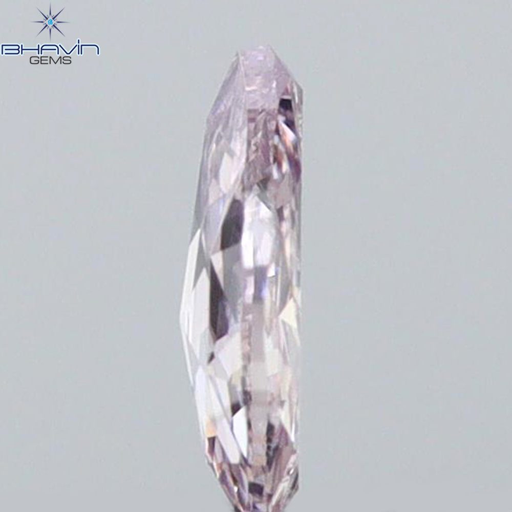 0.09 CT Pear Shape Natural Diamond Pink Color I1 Clarity (3.97 MM)