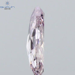 0.09 CT Pear Shape Natural Diamond Pink Color I1 Clarity (3.97 MM)