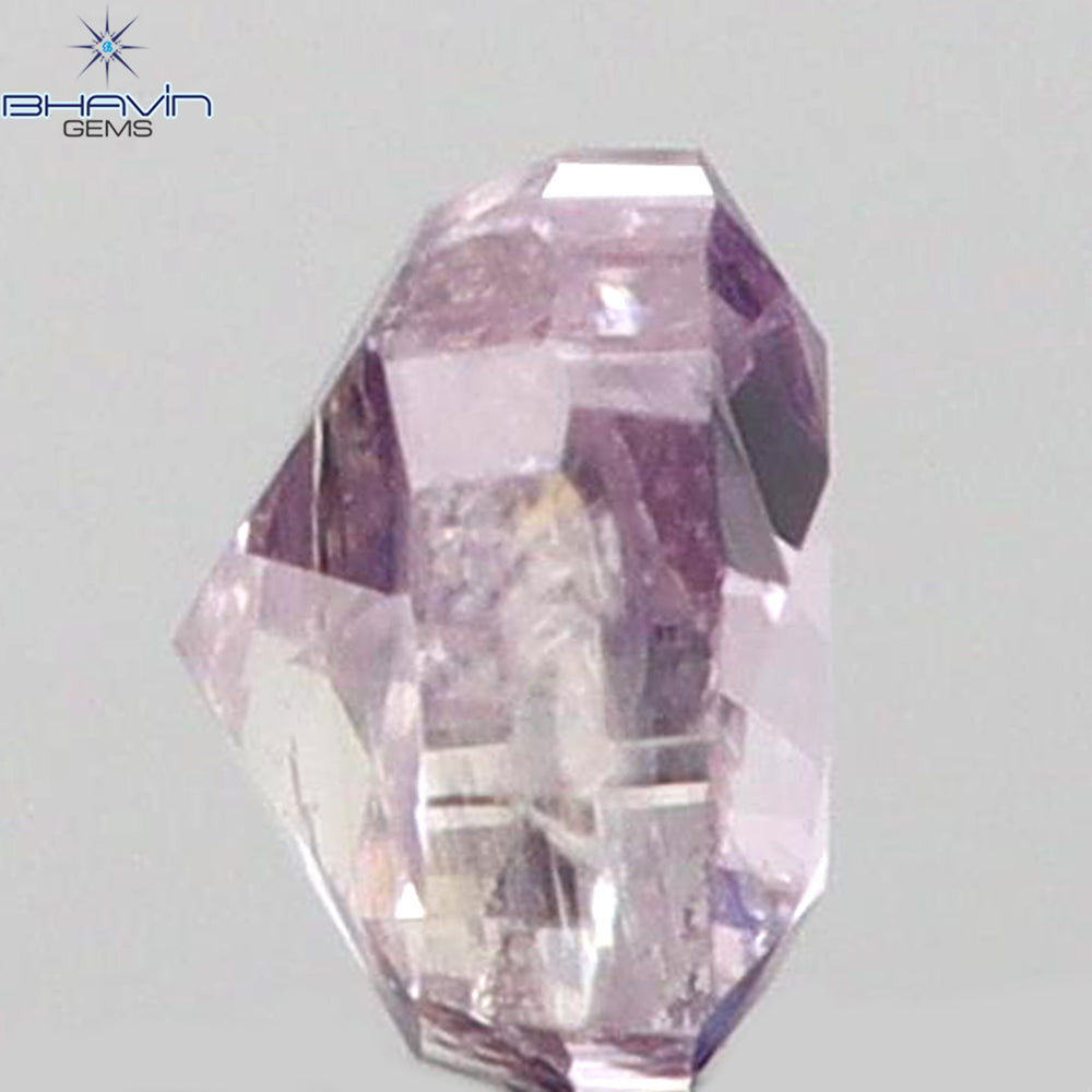 0.06 CT Heart Shape Natural Diamond Pink Color SI2 Clarity (2.45 MM)
