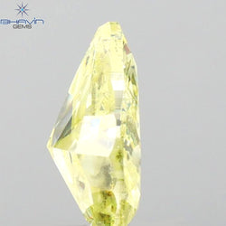 GIA Certified 1.10 CT Pear Natural Diamond Yellow Color I3 Clarity (8.27 MM)