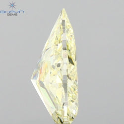 GIA Certified 1.03 CT Pear Natural Diamond Yellow Color SI1 Clarity (8.51 MM)