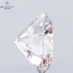 0.03 CT Round Shape Natural Diamond Pink (Argyle) Color SI1 Clarity (1.55 MM)